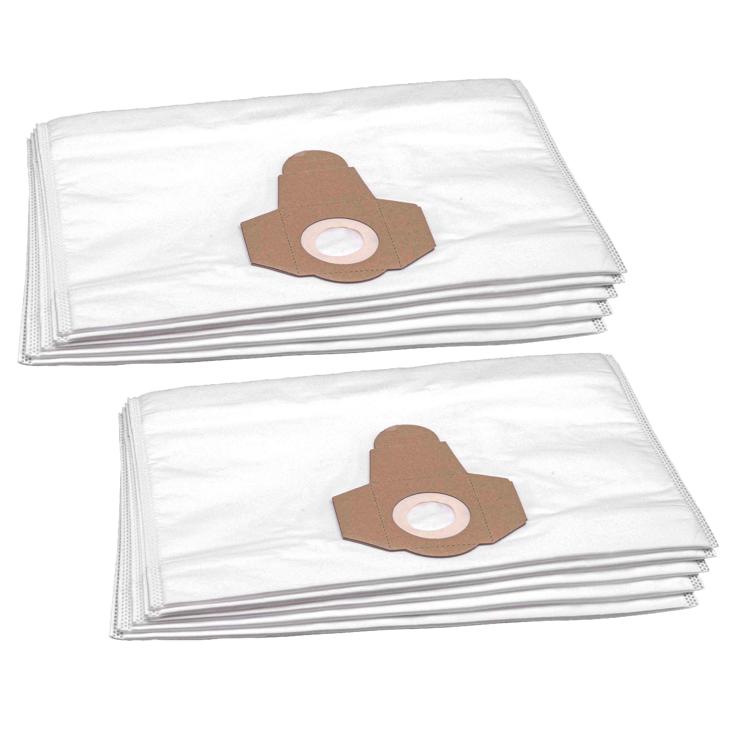 vhbw 10x Sacs compatible avec Gisowatt Aquamatic Valy , Ass 20 35, Brico 220 P / X aspirateur - microfibres non tissées, 45cm x 30cm - 3