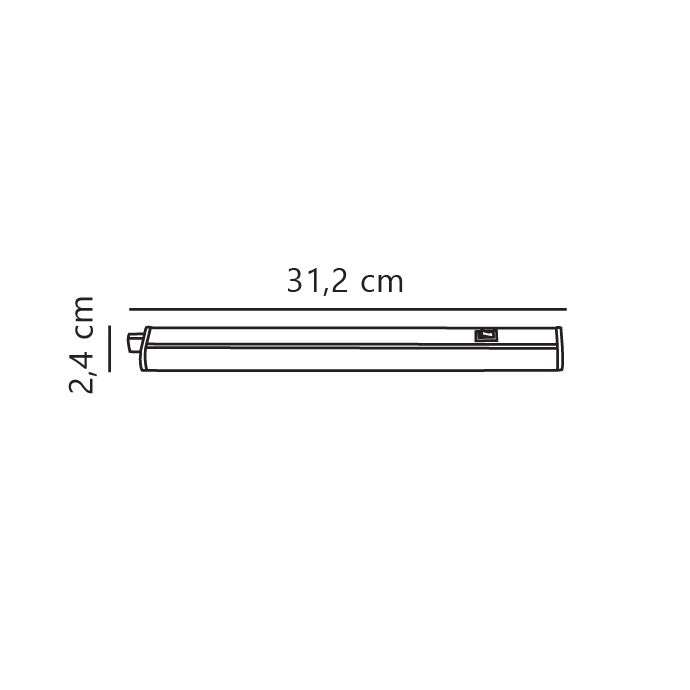 Éclairage sous meuble luminaire LATONA 4W Matière plastique Blanc H. 3,4 IP20 Nordlux-Intérieur - 6