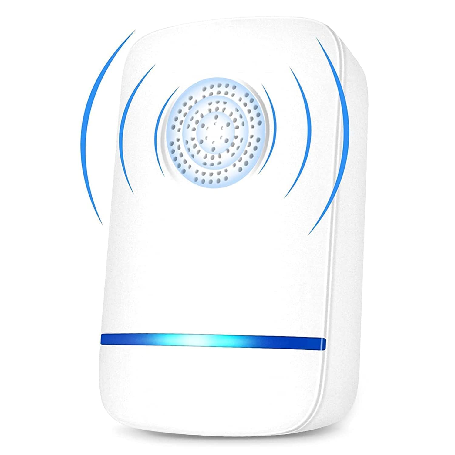Repellente per insetti a ultrasuoni, confezione da 4, repellente elettronico silenzioso per insetti, controllo dei parassiti interni, repellente per - 2