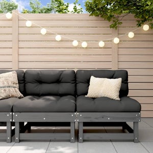 VIDAXL - Poltrone Angolari 2 Pz Polyrattan E Legno Massello Di