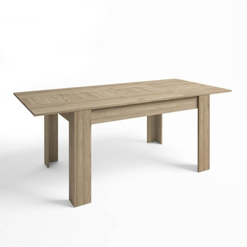 Mobelcenter - Mesa de Comedor Extensible Bass - Color naturale - Ancho 140 cm x Fondo 90 cm x Alto 76 cm (1450) - 2