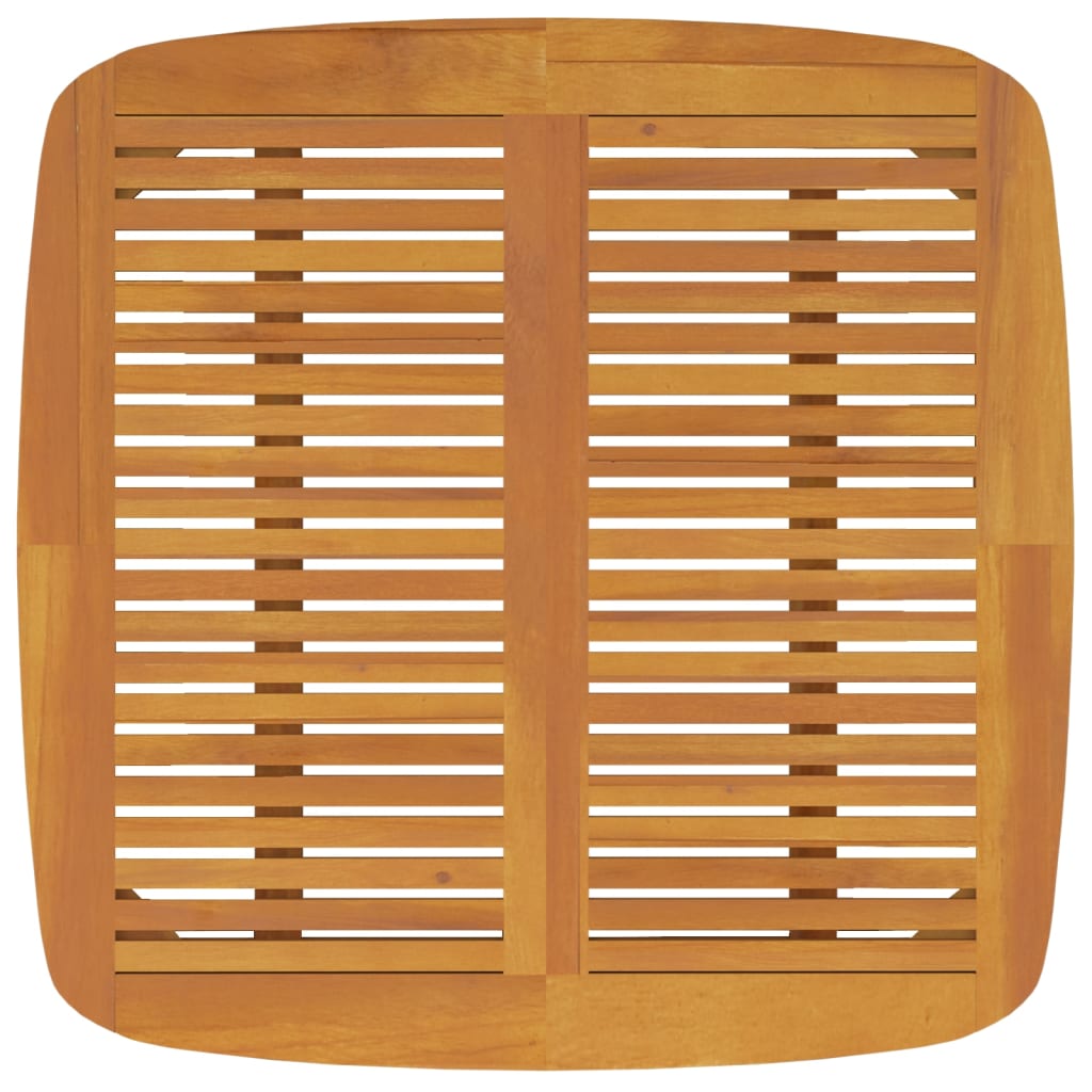 Table de jardin en bois d'acacia massif 110x110x75 cm - 5