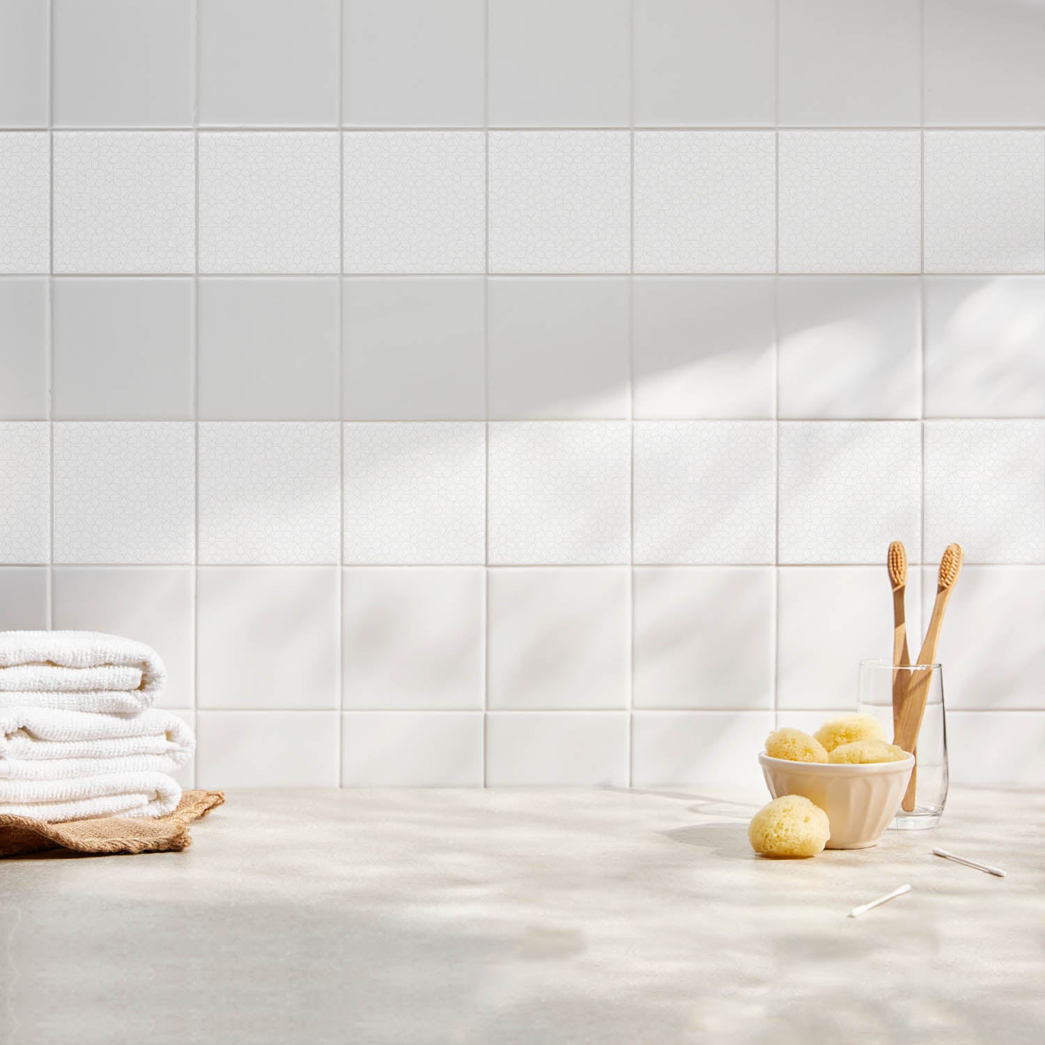 Stickers muraux carreaux | Wallfluent | 10x10 cm | Lot de 24 Pièces | Compositions hexagonales - 3