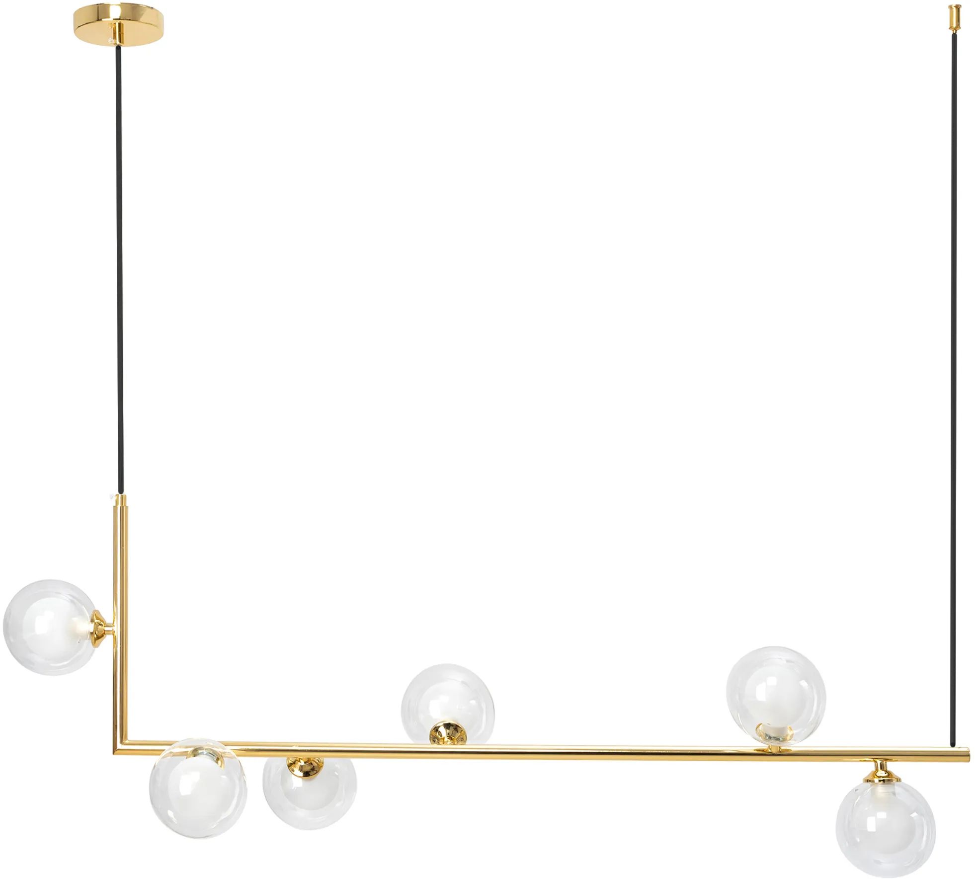 Lampa Sufitowa Wisząca Toolight App690-6Cp Złoty