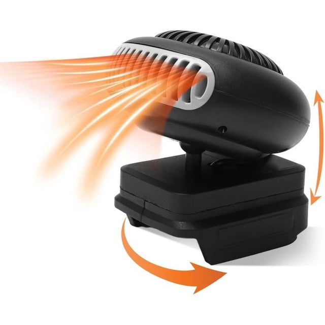 Chauffage électrique portable 170 W, 2 vitesses, 18 V, alimenté par batterie, compatible BL1815, BL1820, BL1530, BL1840, BL1850, BL1860