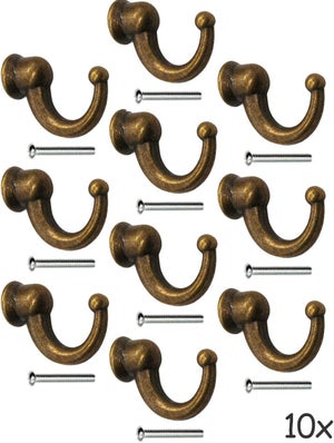 Set Accessori Bagno 6 Pezzi In Ottone Bronzato - Porta Asciugamani, Portasapone, Portarotolo Stile Retrò - Foto 5