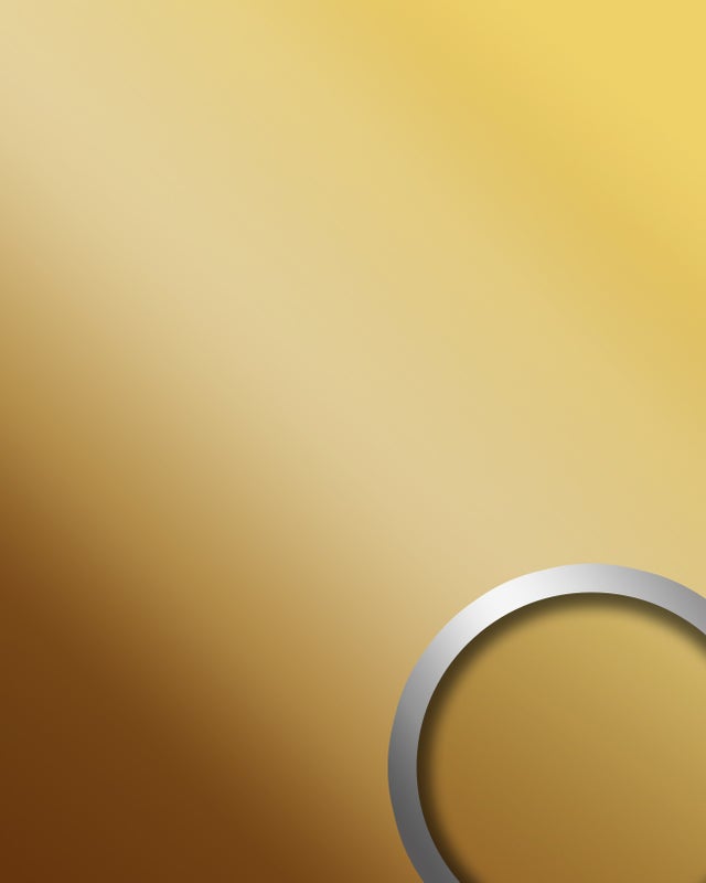 Pannello decorativo WallFace aspetto metallo a specchio 10139 Brass AR autoadesivo oro