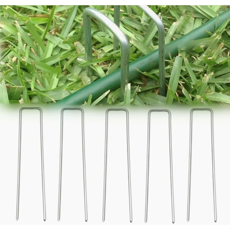 Ancres Sol Galvanisées 30cm Lot De 4 Piquets De Tente Acier