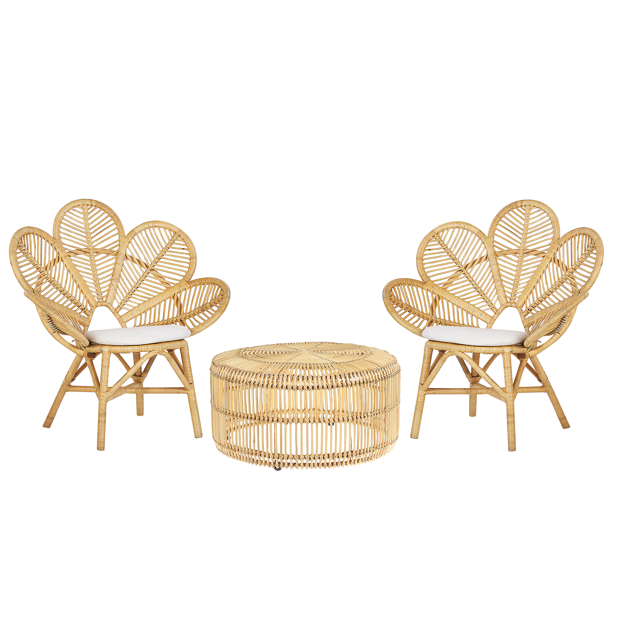 Set mobilier de grădină cu perne FLORENTINE / LIMNI Ratan Bej