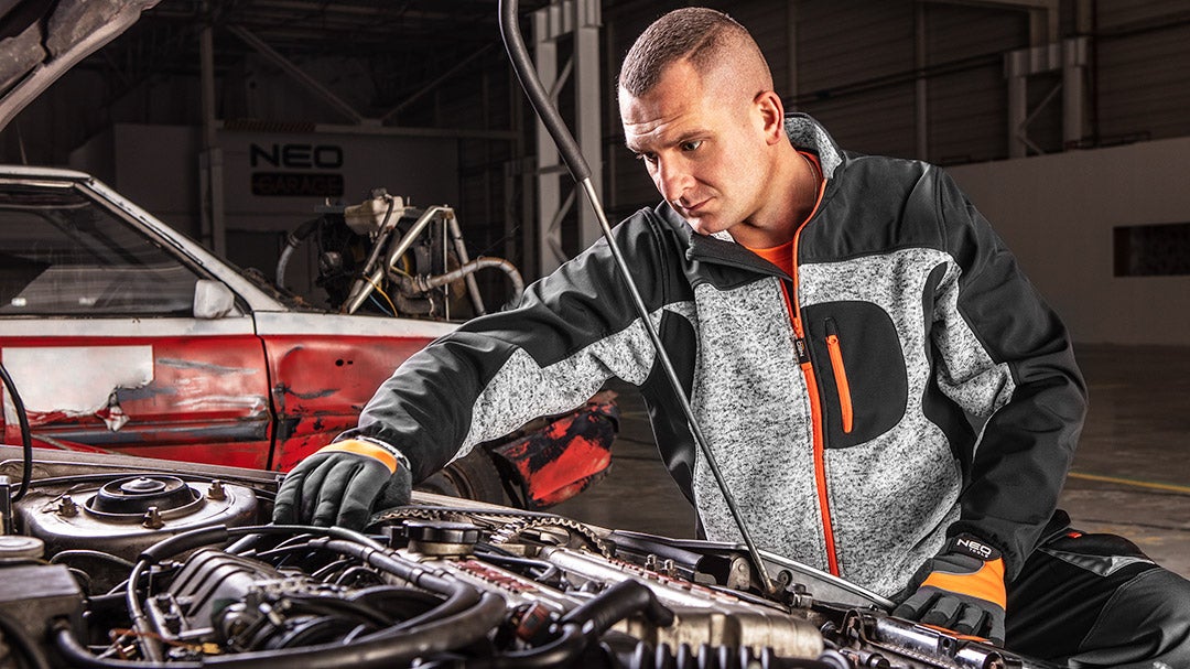Bluza dziana wzmacniana tkaniną softshell, rozmiar XXXL NEO TOOLS - 4