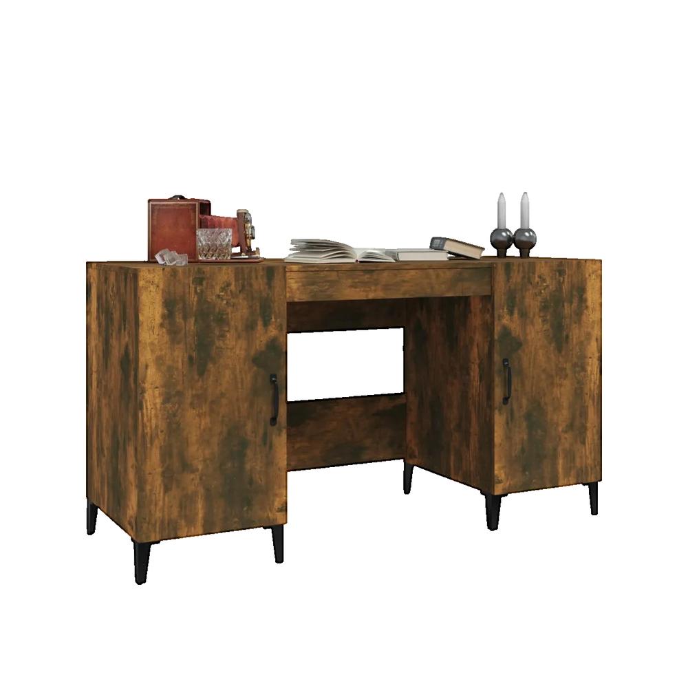 Biurko vidaXL Drewno inżynieryjne 140x50x75 cm Design industrialny