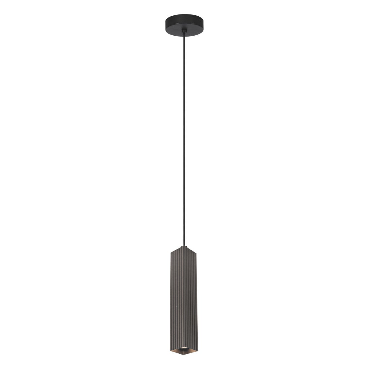 Lampa wisząca Tecno brązowo-czarna 1xGU10x10W nowoczesna wym: 130 x 5,8 x 5,8 cm aluminium Italux