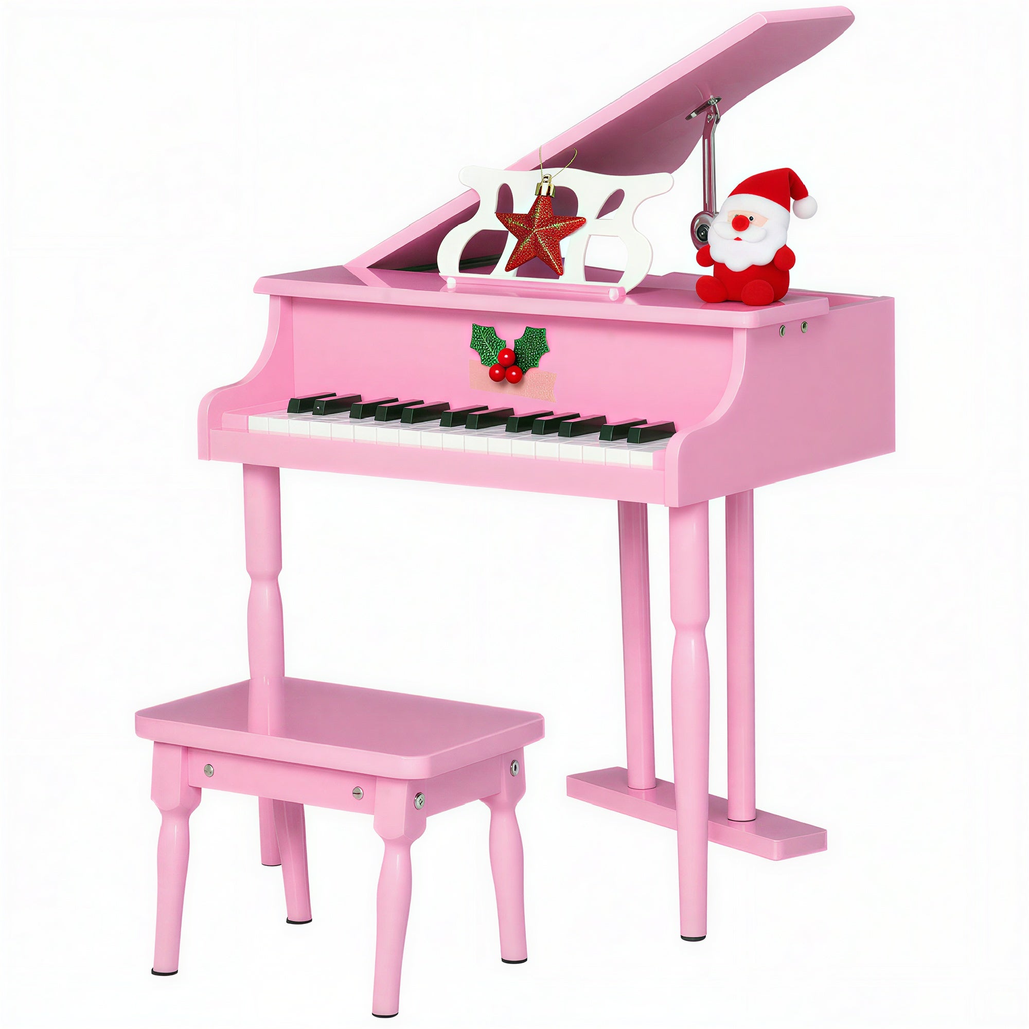 Milisten Mini Piano Jouet Pour Maison De Poupée – Instrument 9x7x3,8 Cm Avec Tabouret Et Partition, Décoration Miniature