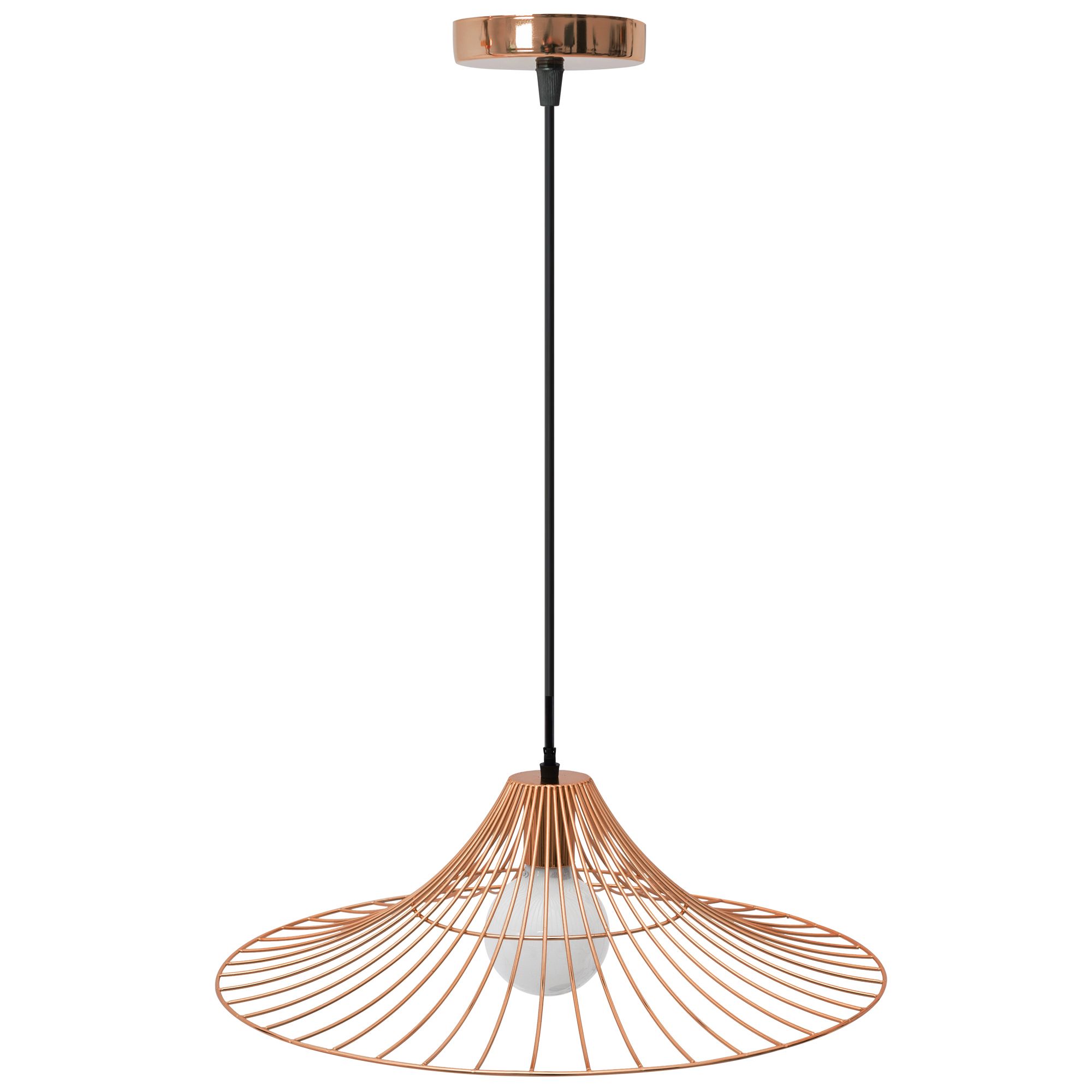 Lampa Sufitowa Wisząca Toolight App483-1Cp Różowo Złoty