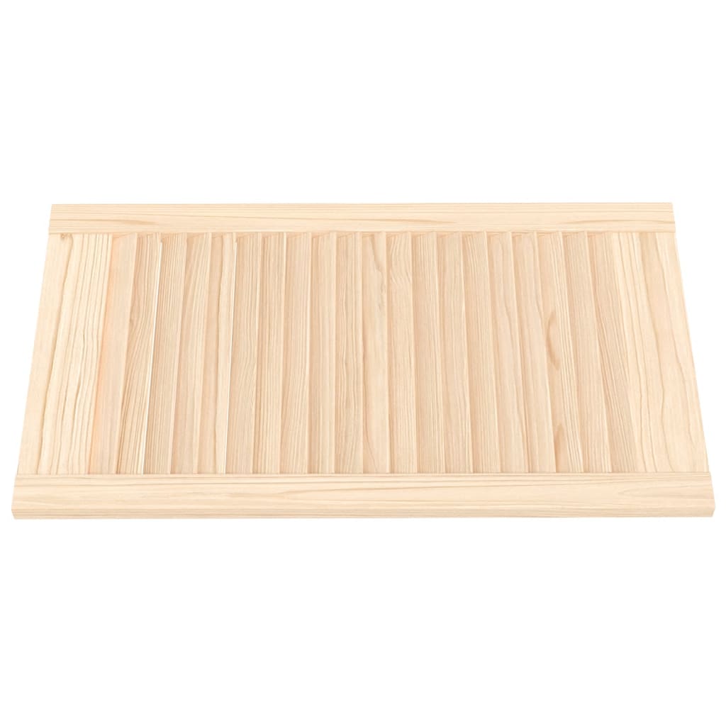 Portes placard bois massif pin 69x39,4 cm à persiennes 2 pcs pour cuisine salle de bain – ComfortXL - 6
