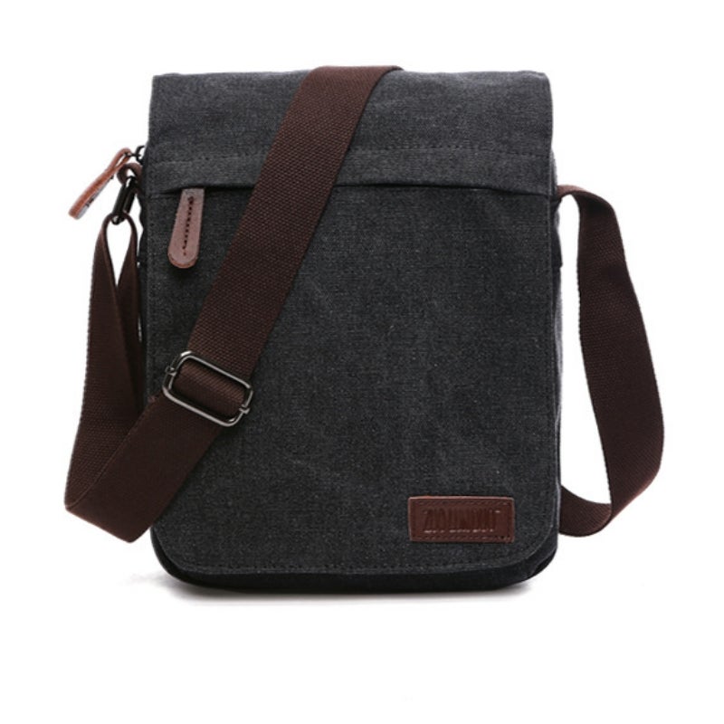 Sac à Bandoulière Femme/homme Grand Format - Design Simple, Couleur Unie, Fermeture Zip, Pour Sport, Quotidien, Voyage