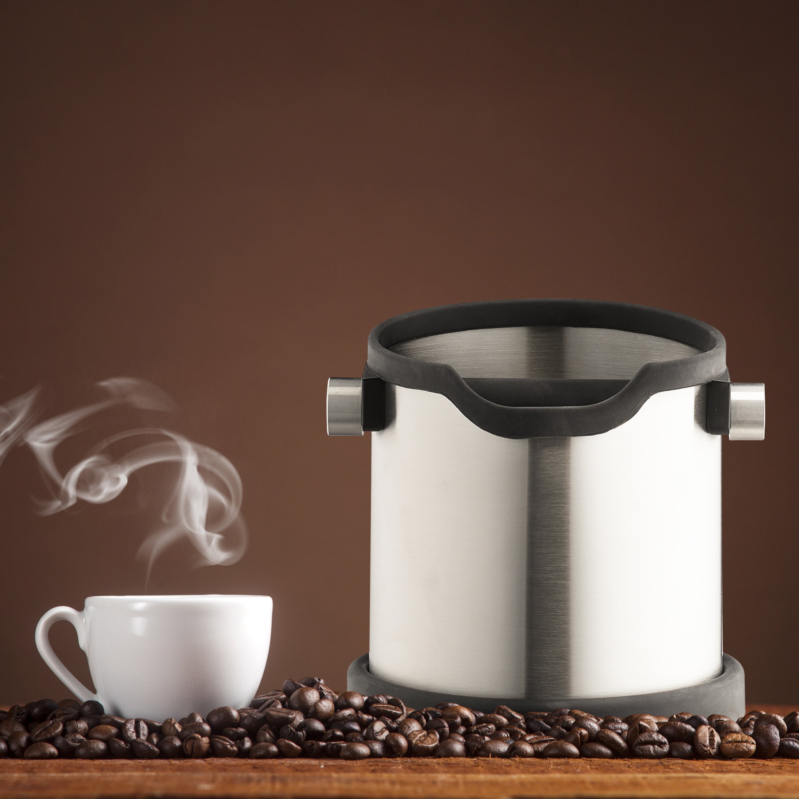 Récipient à Café Expresso En Bois Avec Collecteur Amovible - Pour Des Tassettes Propres Et Silencieuses