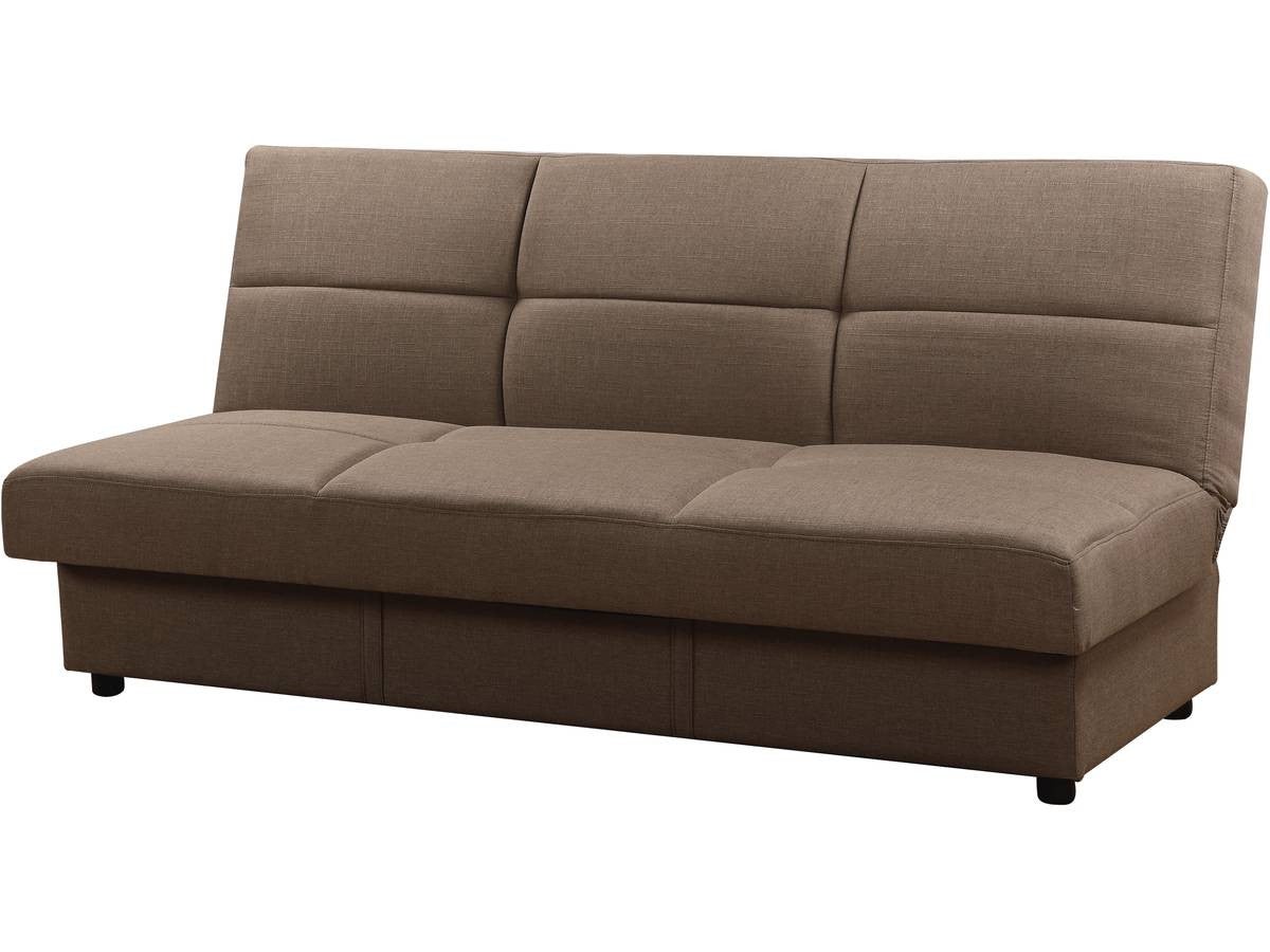 Wersalka "Enzo" - 185 x 84 x 85 cm - 3 miejsca - Szaro-brązowa