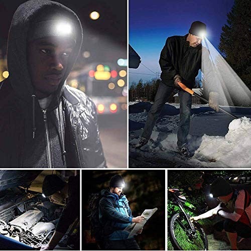 LIGHTHOUSE: Bonnet avec lampe frontale LED rechargeable. Rose - 4