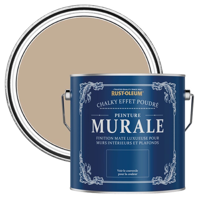 Rust-Oleum Peinture Beige Murale Mate Chalky - Caramel Salé 2,5 L