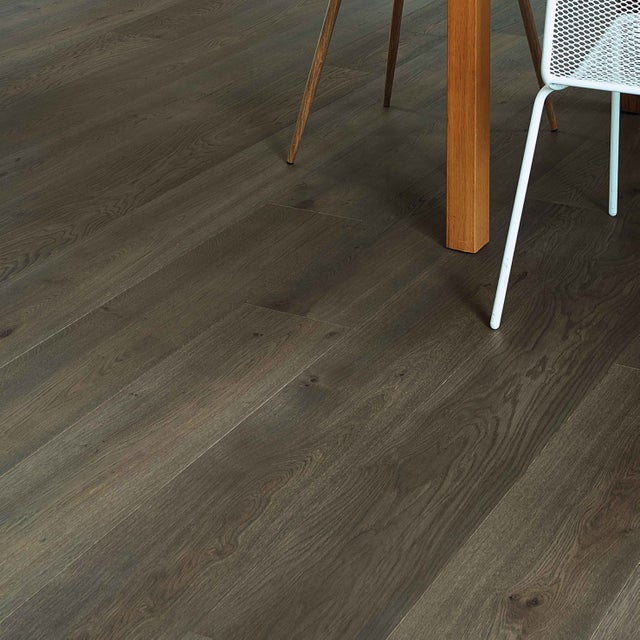 Parquet contrecollé chêne limon vitrifié XXL BROCELIANDE, l.22.3cm