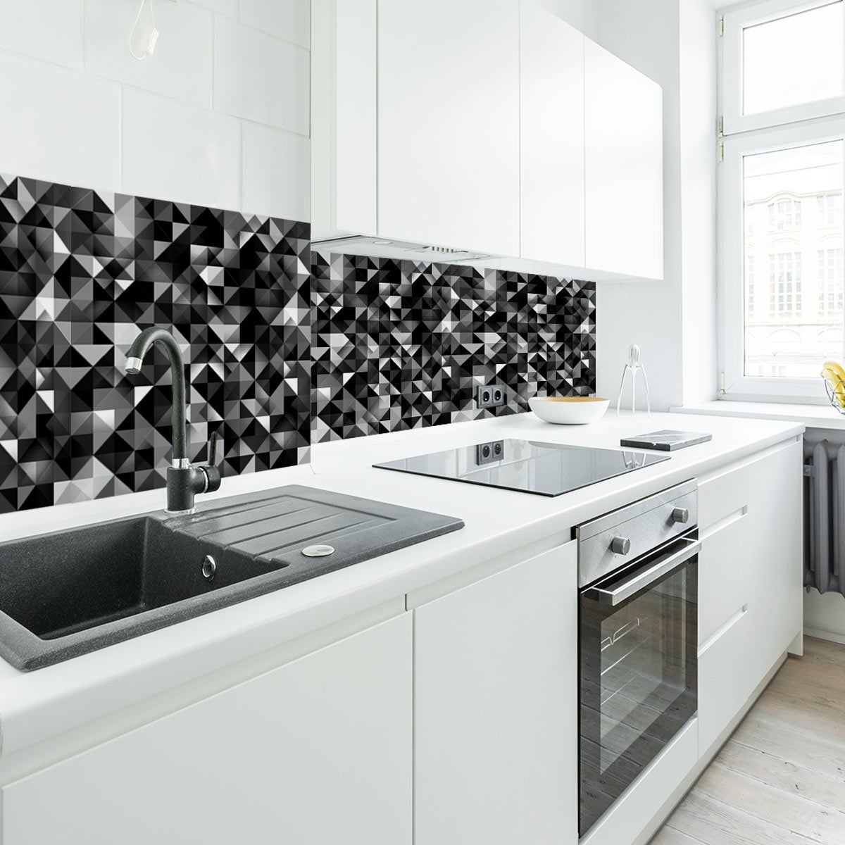 Adesivo scandinavo dolce notte - Sticker adesivo - adesivi murali - 60x60cm - 3