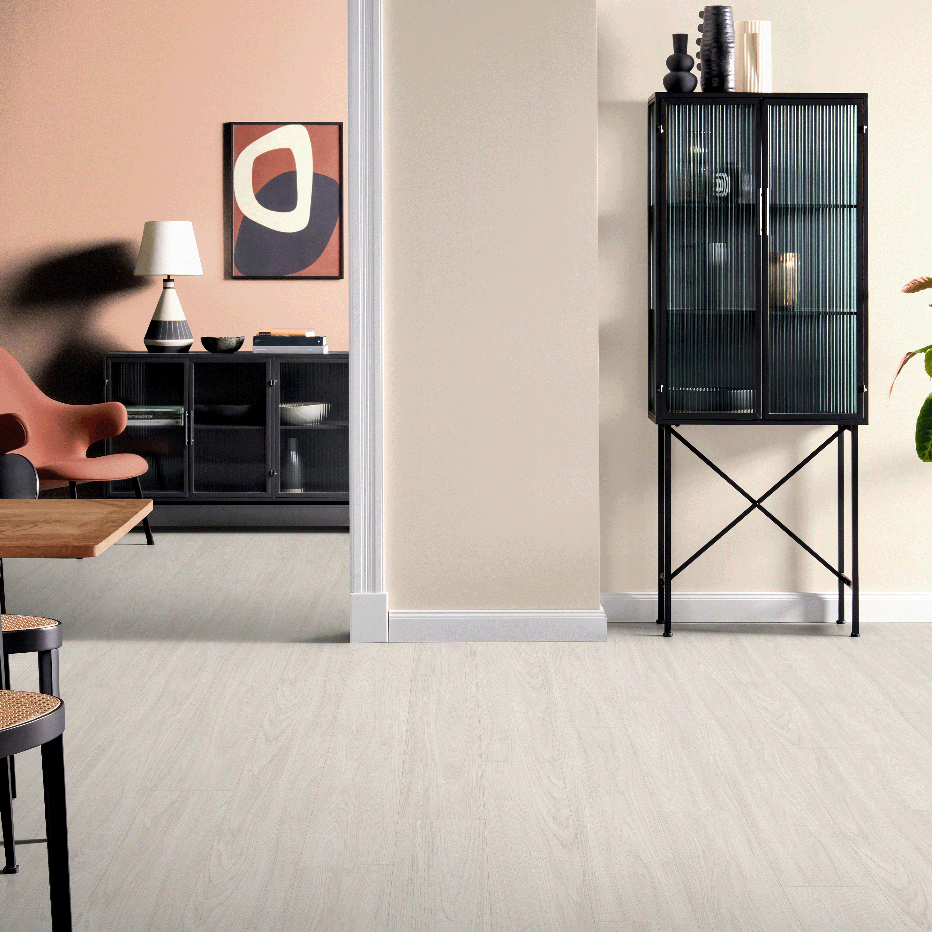 EGGER Podłogi laminowane NatureSense Aqua EL1096 Akacja Sheffield biała 1292 x 193 x 8mm