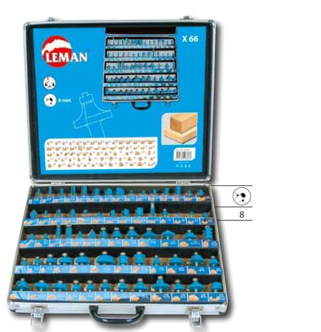 Coffret 66 mèches de défonceuses Classic