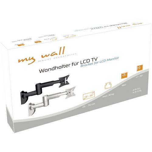 Support mural TV My Wall H9-5L 25,4 cm (10) - 76,2 cm (30) inclinable + pivotant - 3