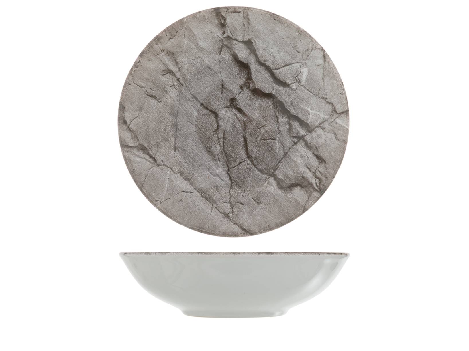 Set 6 Piatti In Stoneware Denver Bianco - Diametro 20 Cm, Lavabili In Lavastoviglie E Microonde, Qualità H&H - Foto 3