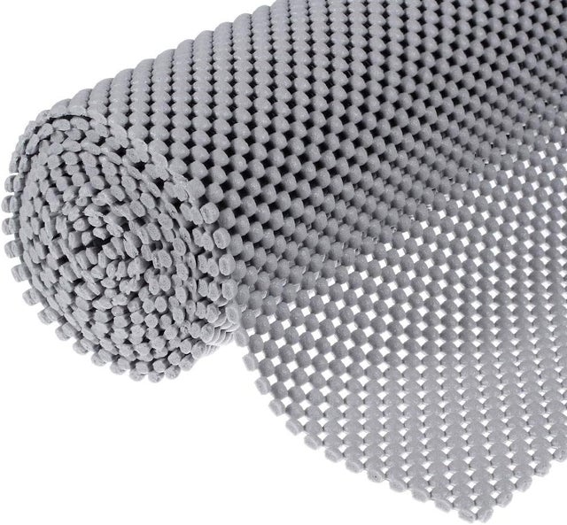 Tapete antiderrapante multiuso - Tapete antiderrapante de PVC - Base antiderrapante para carpete - Cinza - 50 x 150 cm