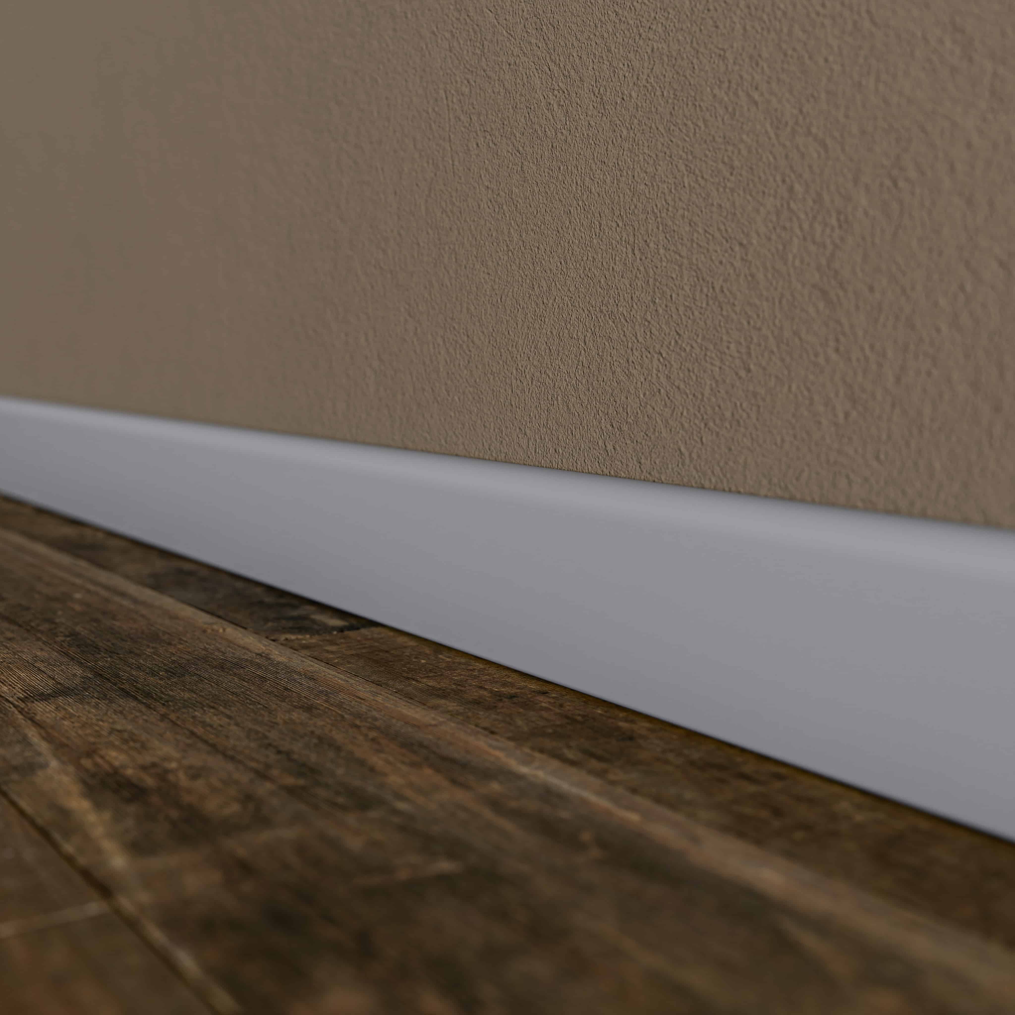 Plinthe Passe-Câble PVC 80 mm - Gris - 1 m, À l'unité - 2