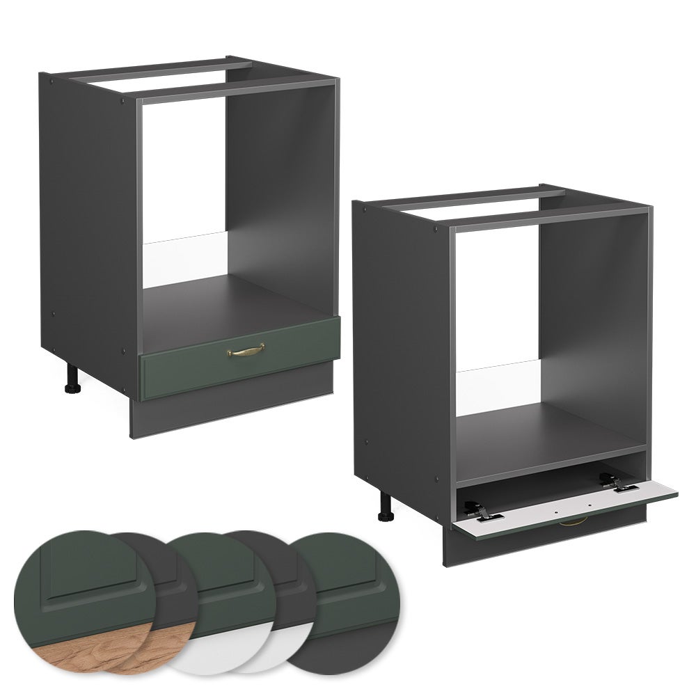 Vicco Meuble pour four Fame-Line, Vert Or Campagne, 60cm sans PT - 5