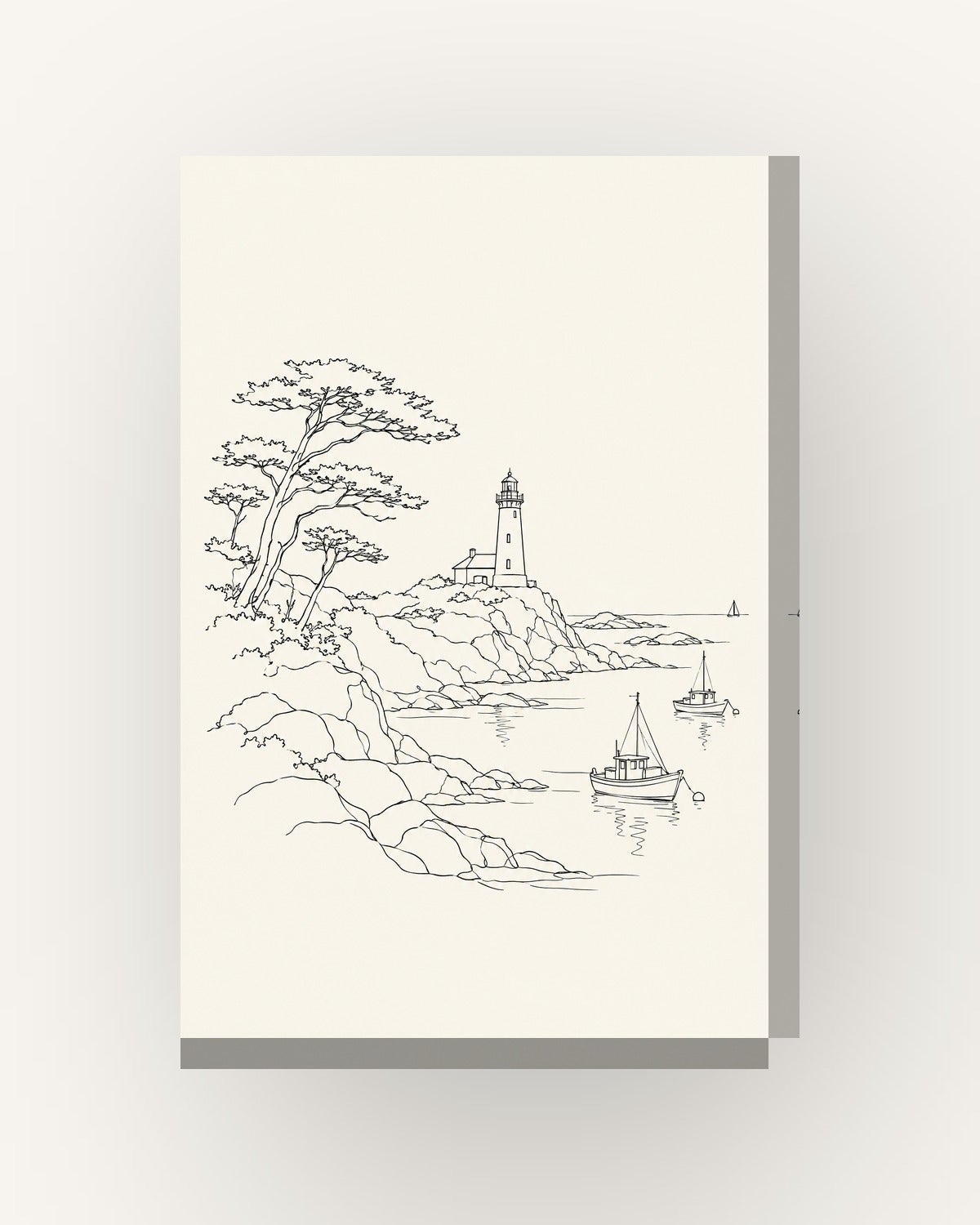 Tableau de la France «Bretagne, line art» sur toile, châssis en bois de ...