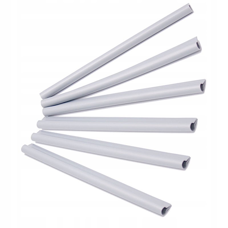 KLIPSY 19cm DO TAŚMA OGRODZENIOWA TAŚMY OGRODZENIOWEJ ZACZEPY SZARY 6 szt