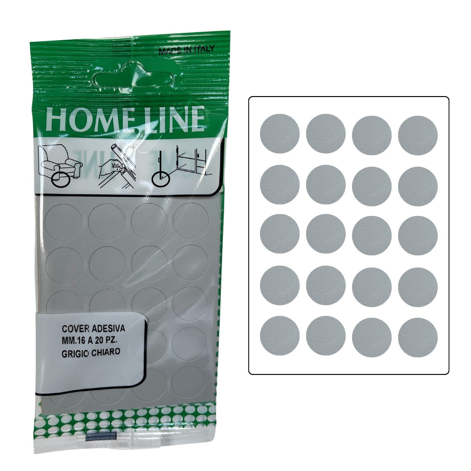 Grevosea 560 Adesivi Per Fori Per Viti, 4 Fogli Autoadesivi Per Mobili, Copertura A Vite Per Armadietti Da Parete, Viti Da Scrivania (bianco, 12 Mm - Foto 11