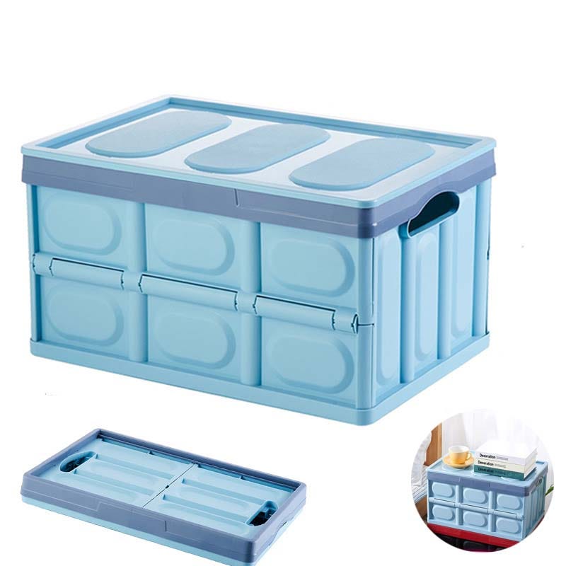 Contenitori pieghevoli, impilabili, 30 l, organizer multifunzione per auto, per abbigliamento, generi alimentari, snack, scarpe Contenitori pieghevoli, impilabili, 30 l, organizer multifunzione per auto, per abbigliamento, generi alimentari, snack, scarpe
