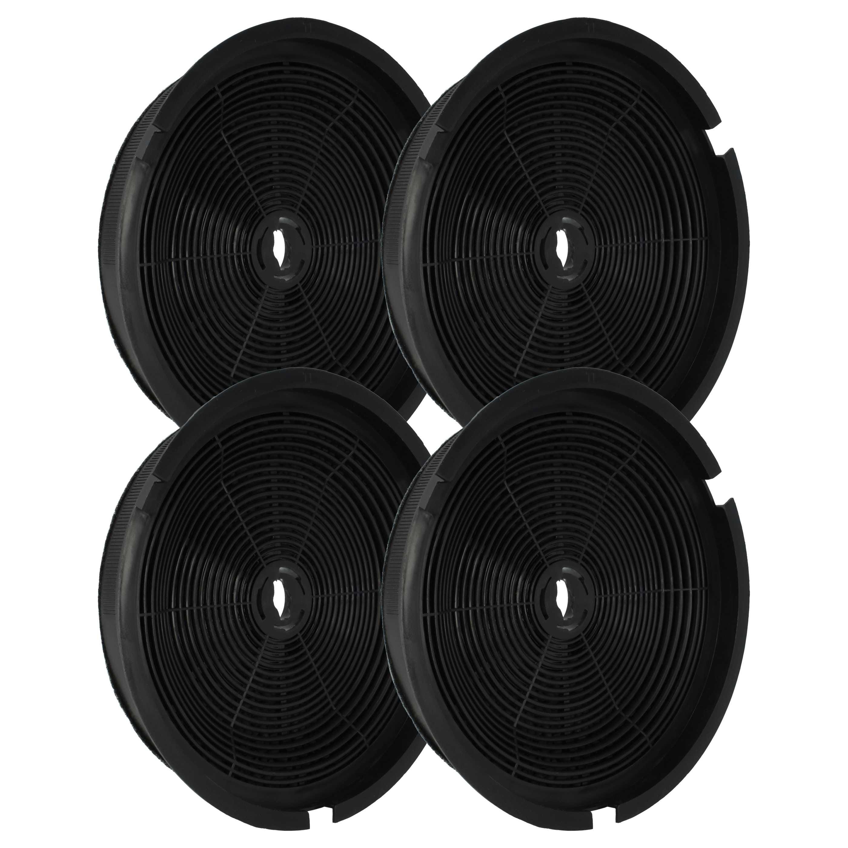 Vhbw 4x Filtri A Carbone Attivo Per Cappe Gorenje – WHI621E1XGW, GHT92X, WHI641E6B E Altri – Diametro 17,2 Cm, Ricambio Antiodore