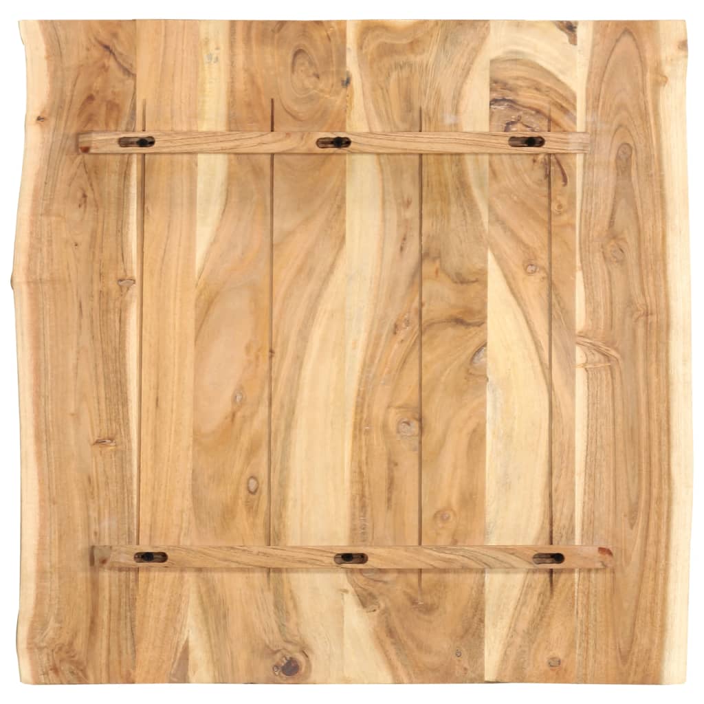 Superficie de mesa de madera maciza de acacia 58x(50-60)x2,5 cm- comfortxl