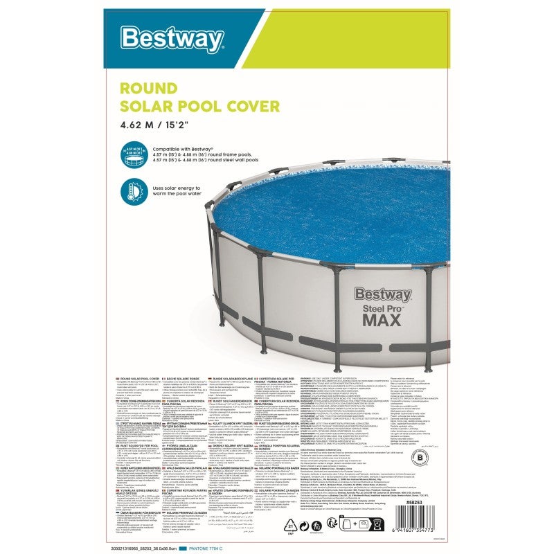 Bestway Copertura Solare per Piscina Flowclear Rotonda 462 cm - 5