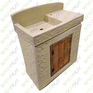 Fontana Da Esterno In Acciaio Corten Con Cascata E LED - Altezza 100 Cm, Design Moderno