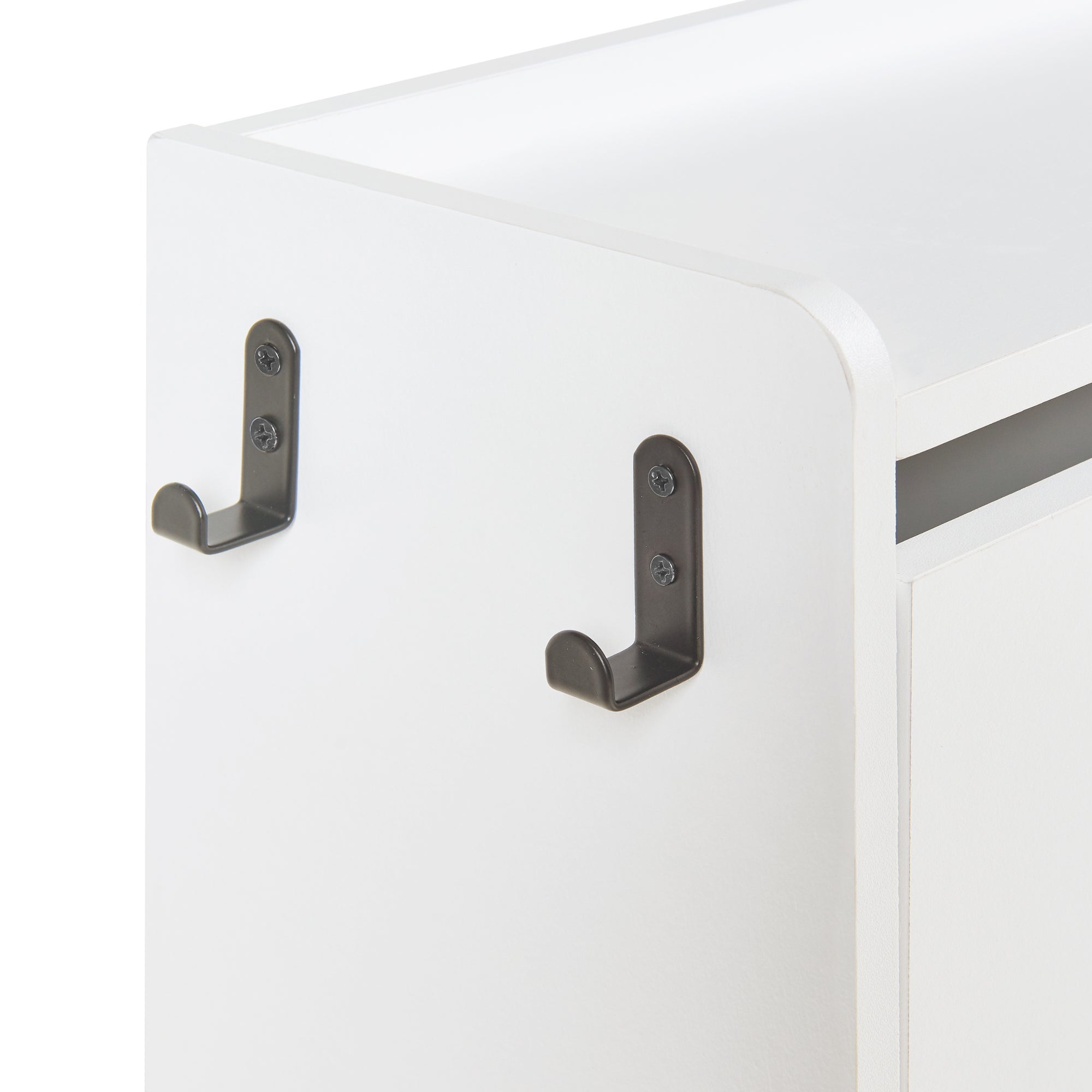 Scarpiera Ylitornio a 4 Contenitori Ribaltabili con Piedini a Cornice - Bianco [en.casa] - 8