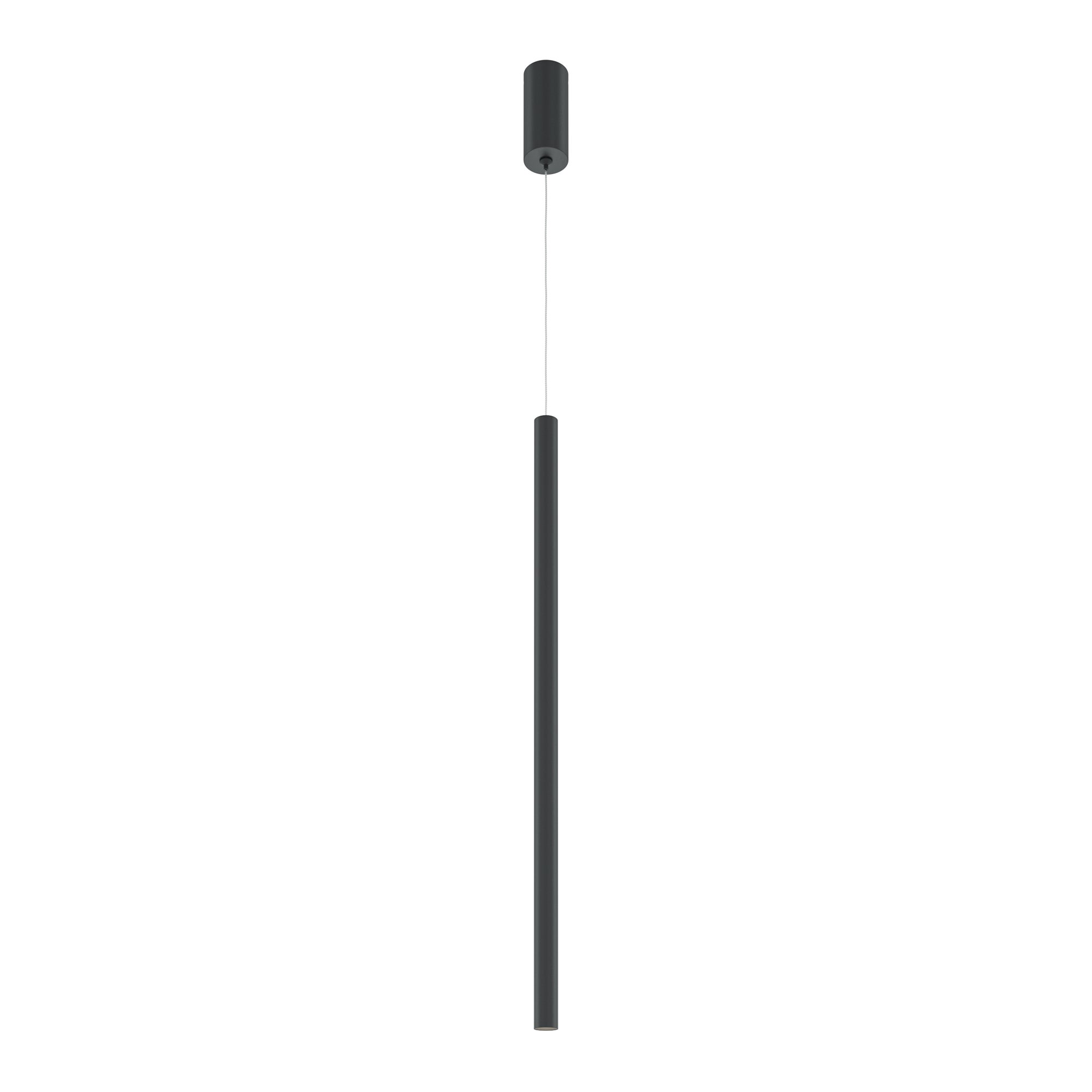 Lampa wisząca długa tuba LED PRO EXTRA 6W neutralna 500lm aluminium czarna wym:380x3x3cm IP20 Maytoni