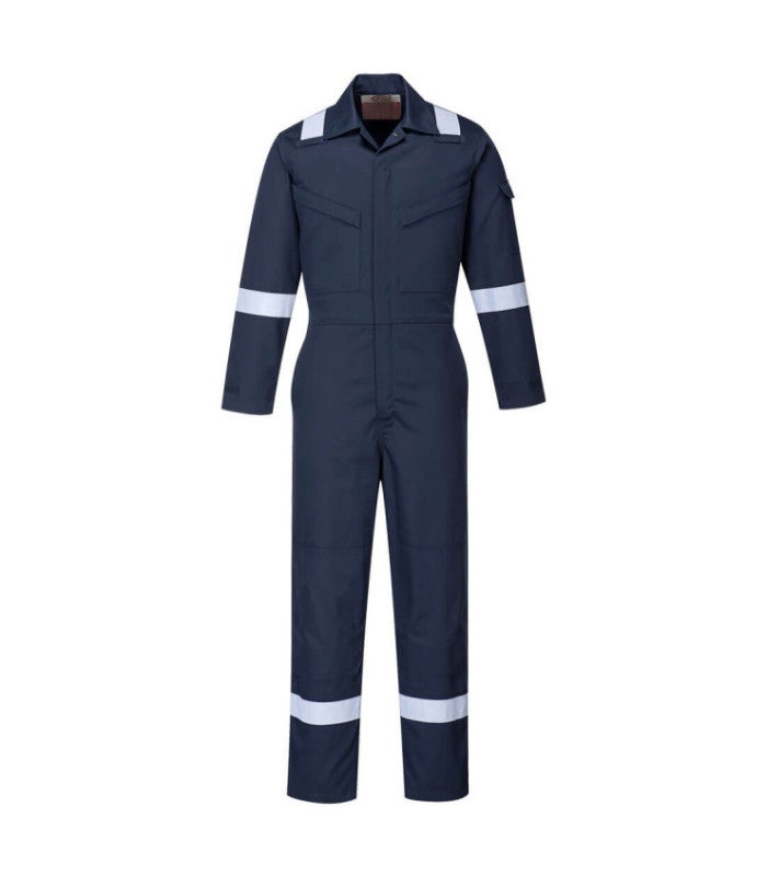Portwest Combinaison Ignifuge Antistatique 350g Noir Taille L FR50BKRL - Protection Pro Pour Offshore Et Industries Risquées