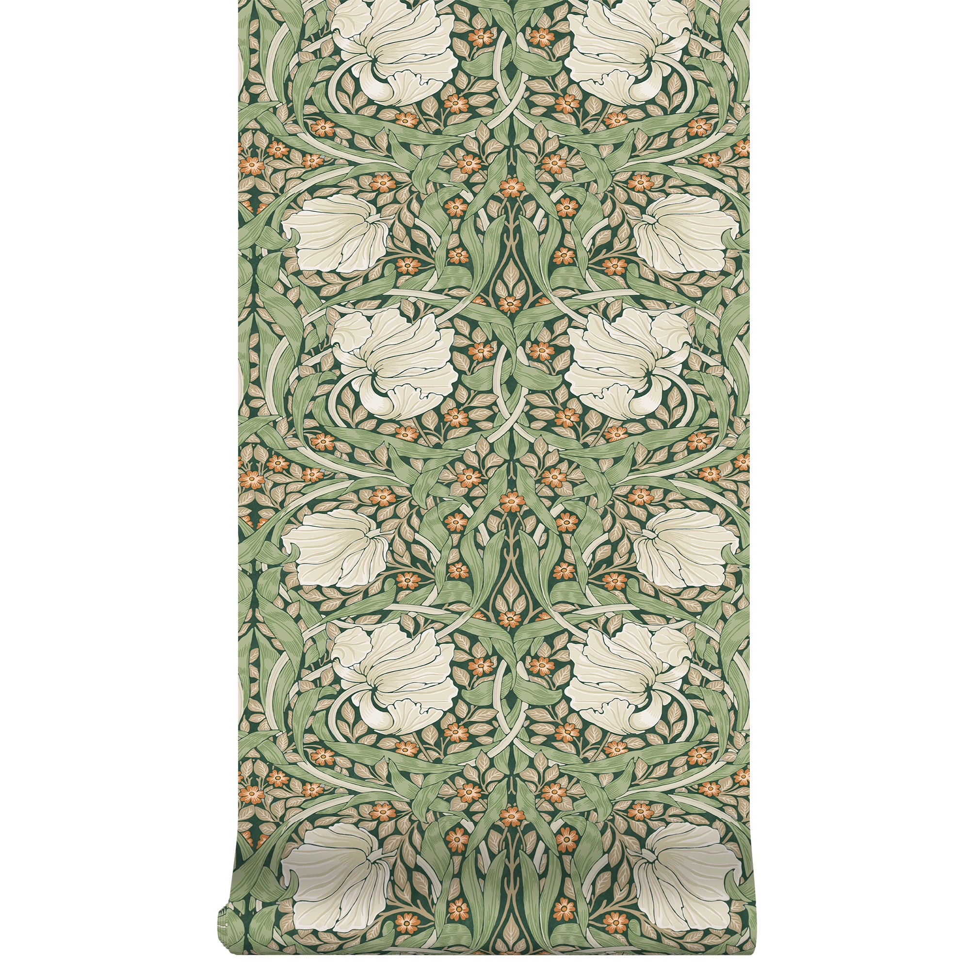 William Morris at Home Tapeta flizelinowa Pimpernel Zielony 10 m x 52 cm - 2