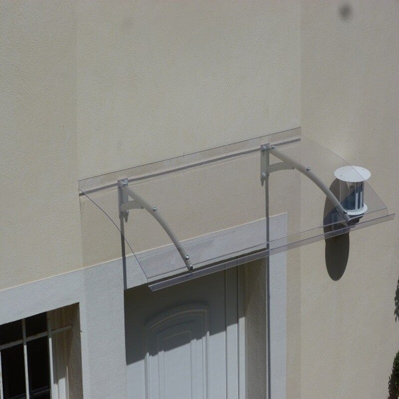 Toldo de Porta de Entrada Melanie - Cinzento Claro - 150x90 cm - 3