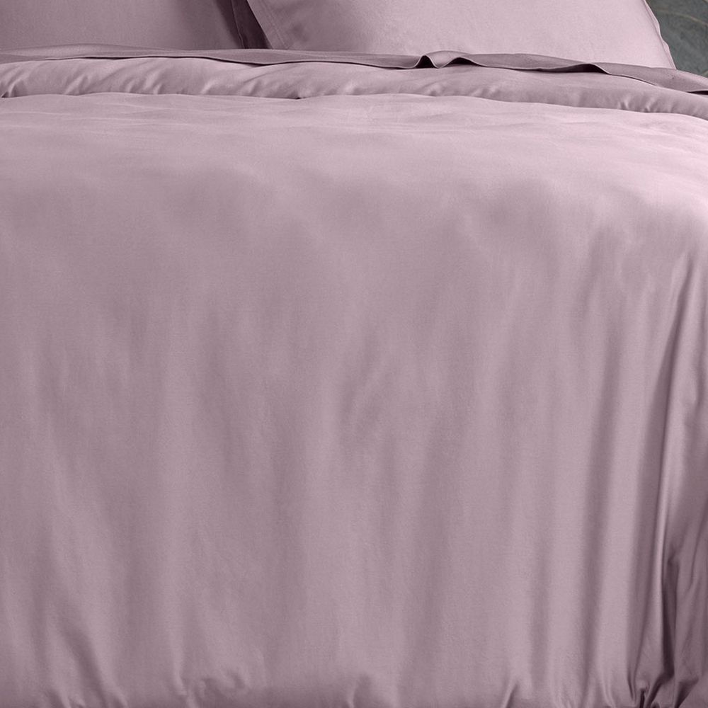 Housse de couette 240x260 cm Satin de Coton Violet - 2