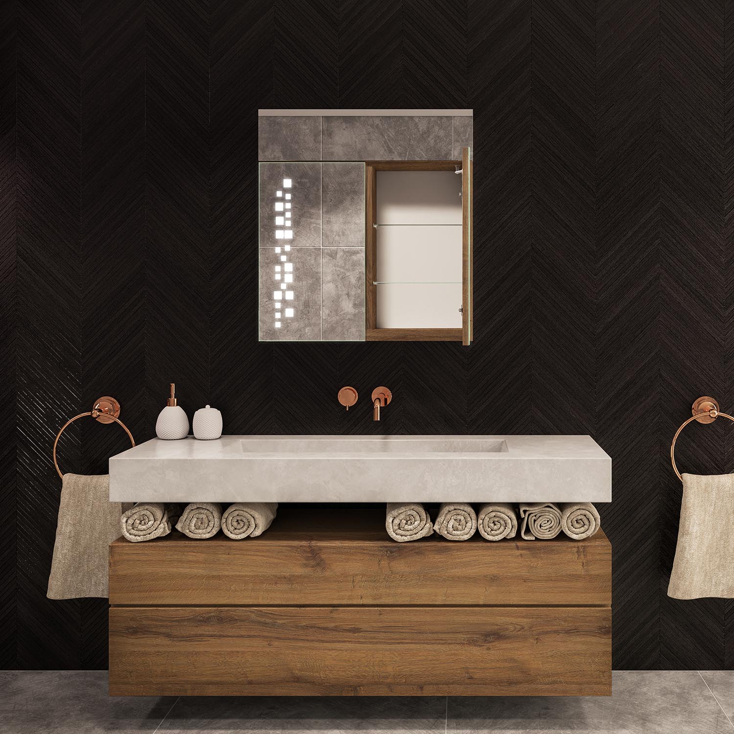 Specchio Da Bagno Retroilluminato LED SMART  160x70cm  Retroiluminato Con Illuminazione Con Interruttore Freddo Bianco 89043863