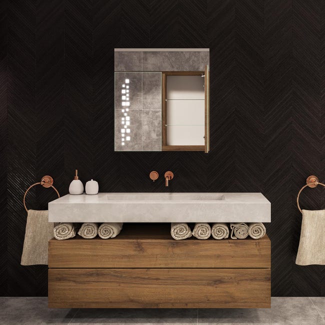 Specchio Da Bagno Retroilluminato LED SMART 160x70cm Retroiluminato Con Illuminazione Con Interruttore Freddo Bianco 89043863 Specchio Da Bagno Retroilluminato LED SMART 160x70cm Retroiluminato Con Illuminazione Con Interruttore Freddo Bianco 89043863