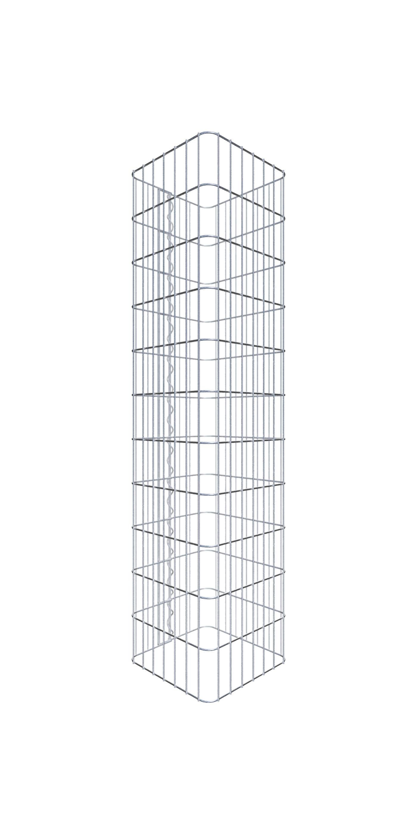 Kolumna gabionowa 37 x 37 cm, kwadrat MW 5 x 10 cm - Wysokość: 1,10 m